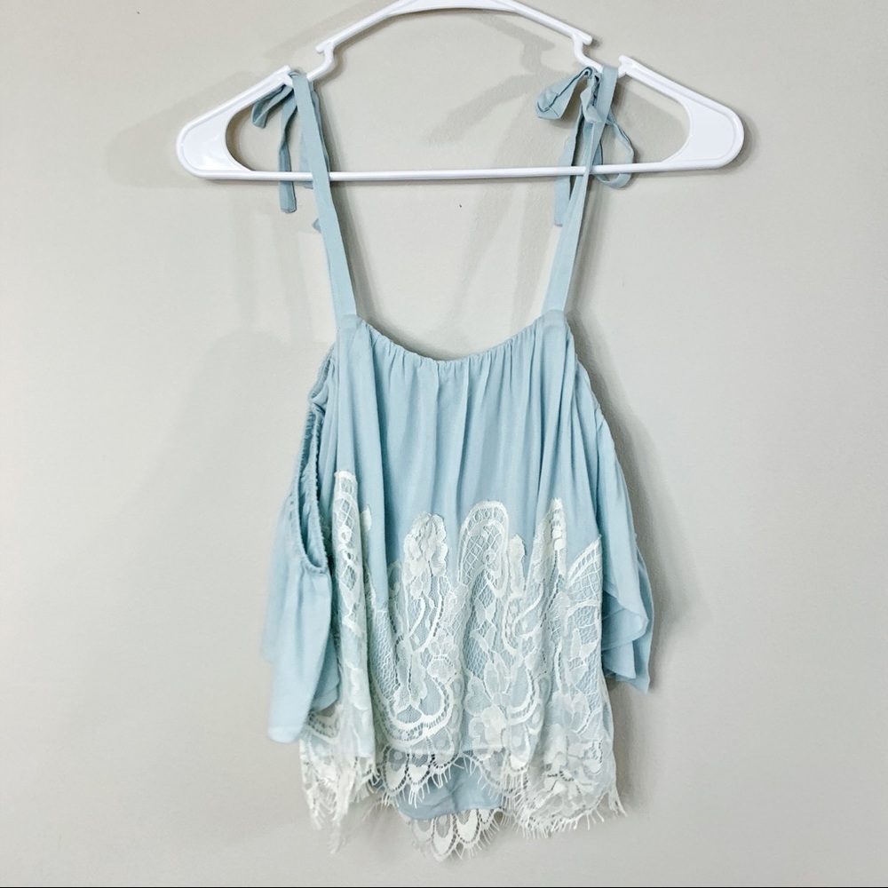 NWT Show Me Your Mumu Piper Top Blue - Picture 5 of 7
